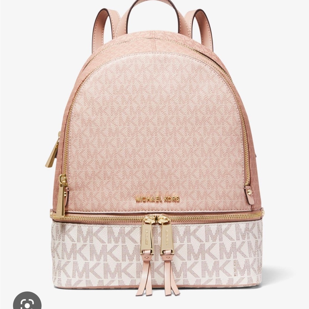 Brand new Michael Kors medium rhea ballet multi colorblock backpack